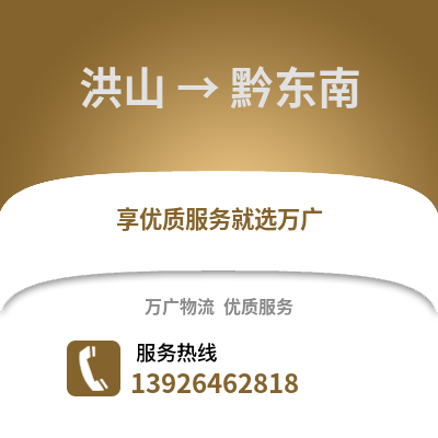 武漢洪山到黔東南物流專線_武漢洪山到黔東南貨運專線公司