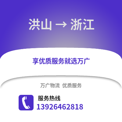 武漢洪山到浙江物流專線_武漢洪山到浙江貨運專線公司