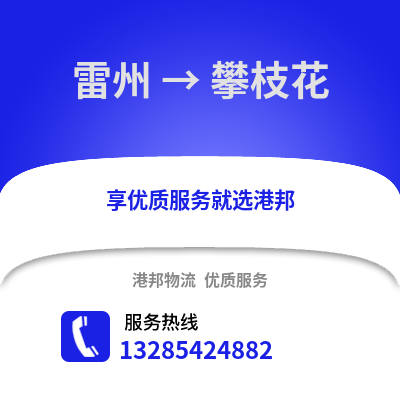 湛江雷州到攀枝花物流專線_湛江雷州到攀枝花貨運(yùn)專線公司