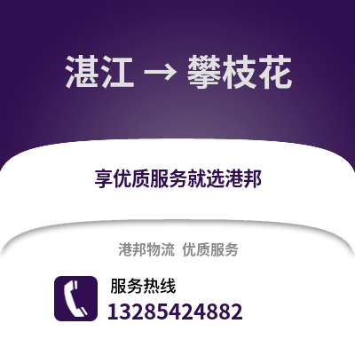 湛江到攀枝花物流專線_湛江到攀枝花貨運專線公司